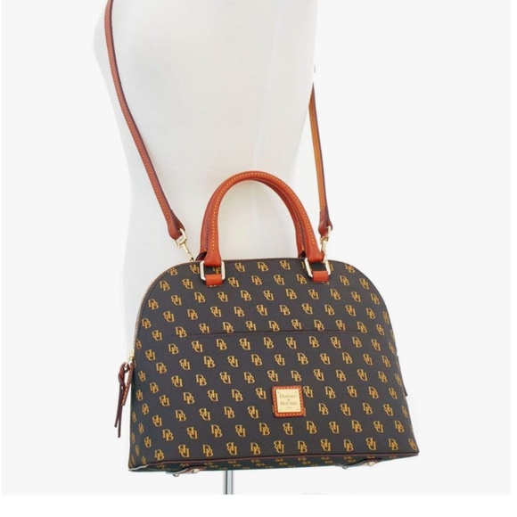 ✨NEW✨Dooney & Bourke GRETTA CARTER Satchel - BROWN TMORO - Picture 4 of 8